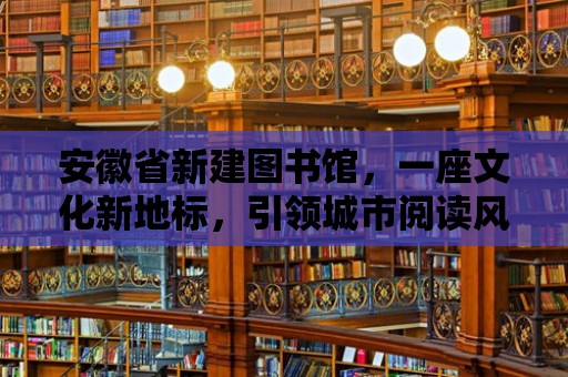 安徽省新建圖書館，一座文化新地標，引領城市閱讀風尚