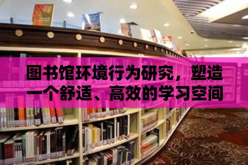 圖書館環境行為研究，塑造一個舒適、高效的學習空間