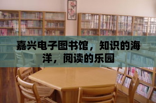 嘉興電子圖書館，知識(shí)的海洋，閱讀的樂園