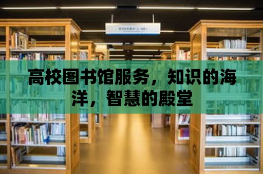 高校圖書館服務(wù)，知識的海洋，智慧的殿堂