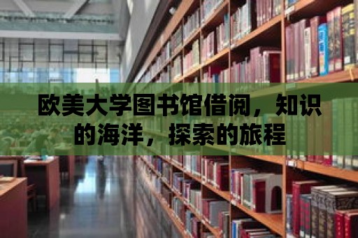 歐美大學圖書館借閱，知識的海洋，探索的旅程