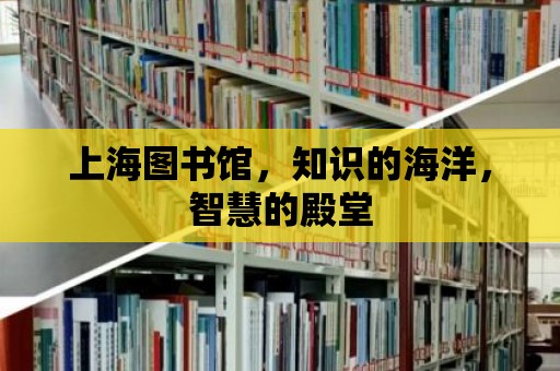 上海圖書館，知識的海洋，智慧的殿堂