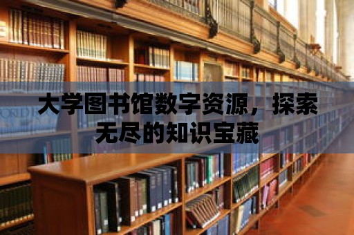 大學圖書館數字資源，探索無盡的知識寶藏