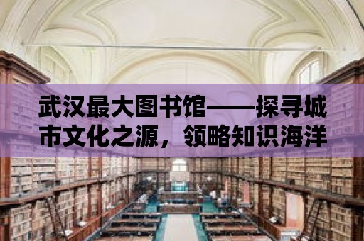 武漢最大圖書館——探尋城市文化之源，領略知識海洋的魅力