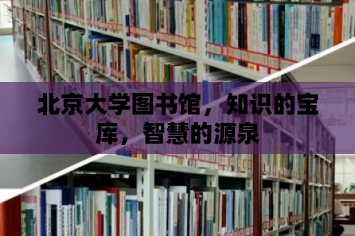 北京大學圖書館，知識的寶庫，智慧的源泉