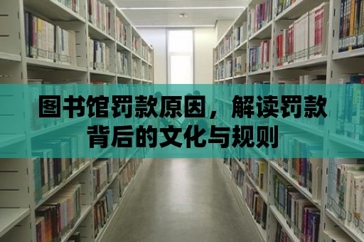 圖書館罰款原因，解讀罰款背后的文化與規則