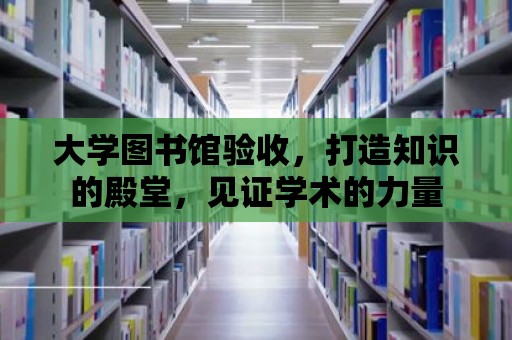 大學圖書館驗收，打造知識的殿堂，見證學術的力量