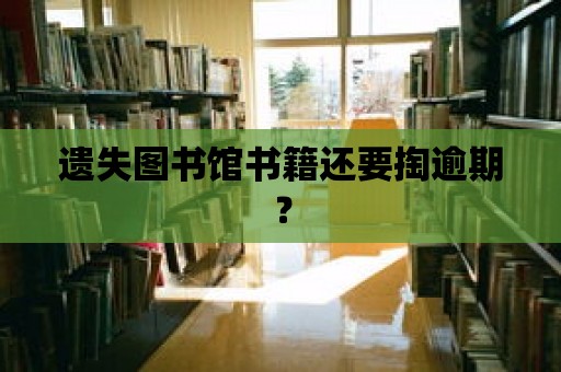 遺失圖書館書籍還要掏逾期？