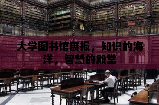 大學(xué)圖書館展報(bào)，知識(shí)的海洋，智慧的殿堂