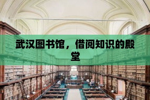 武漢圖書館，借閱知識的殿堂