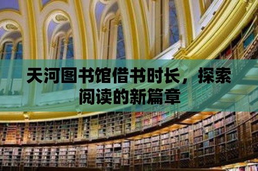 天河圖書館借書時長，探索閱讀的新篇章