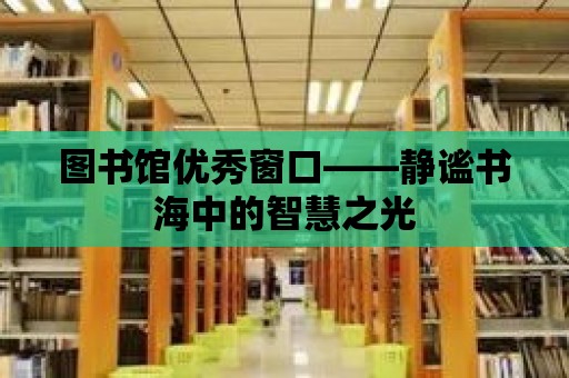 圖書館優(yōu)秀窗口——靜謐書海中的智慧之光