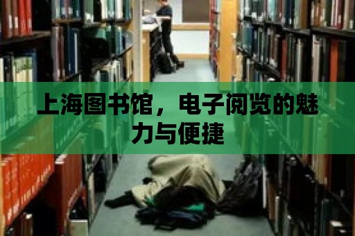 上海圖書館，電子閱覽的魅力與便捷