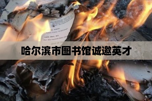 哈爾濱市圖書館誠邀英才