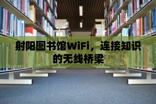 射陽圖書館WiFi，連接知識的無線橋梁