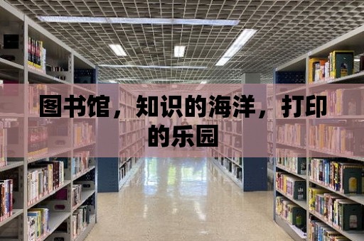 圖書館，知識的海洋，打印的樂園