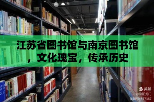 江蘇省圖書館與南京圖書館，文化瑰寶，傳承歷史