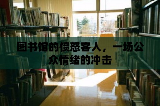 圖書館的憤怒客人，一場公眾情緒的沖擊