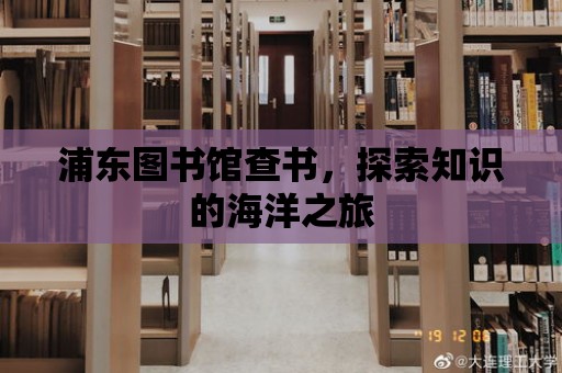 浦東圖書館查書，探索知識的海洋之旅