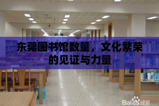 東莞圖書館數量，文化繁榮的見證與力量