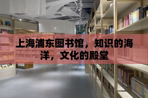 上海浦東圖書館，知識(shí)的海洋，文化的殿堂