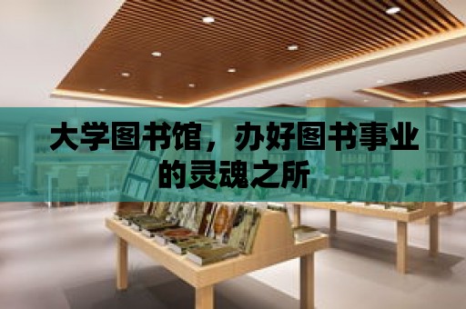 大學圖書館，辦好圖書事業的靈魂之所