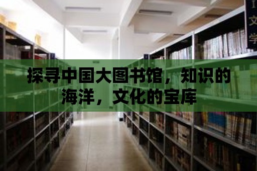 探尋中國大圖書館，知識的海洋，文化的寶庫