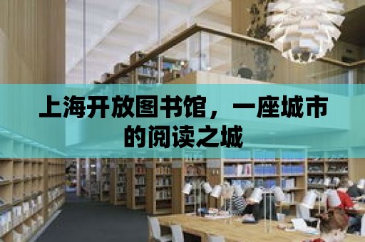 上海開放圖書館，一座城市的閱讀之城