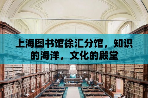 上海圖書館徐匯分館，知識(shí)的海洋，文化的殿堂