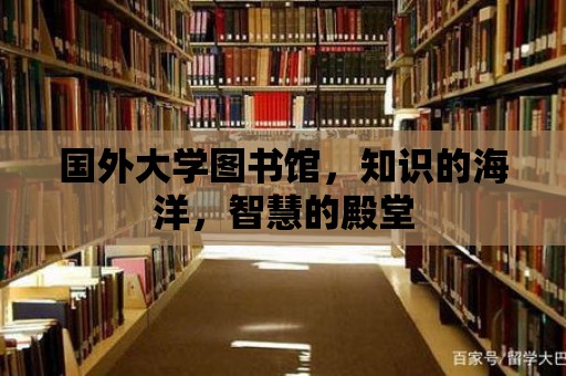 國外大學圖書館，知識的海洋，智慧的殿堂