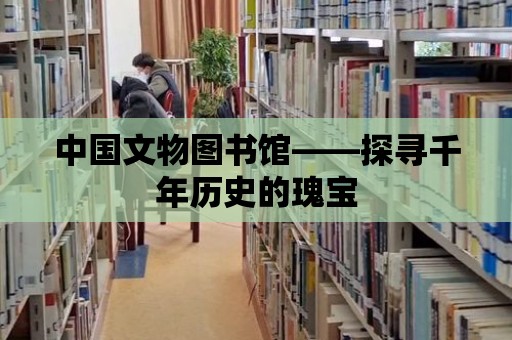 中國文物圖書館——探尋千年歷史的瑰寶