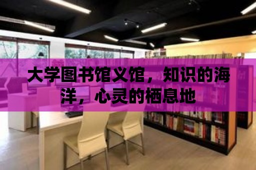 大學圖書館義館，知識的海洋，心靈的棲息地