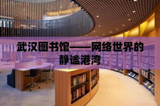 武漢圖書館——網絡世界的靜謐港灣