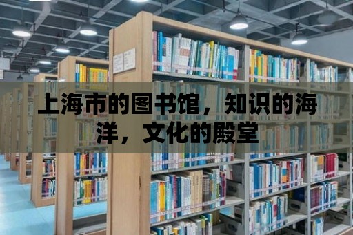 上海市的圖書館，知識的海洋，文化的殿堂