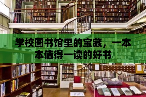 學校圖書館里的寶藏，一本本值得一讀的好書