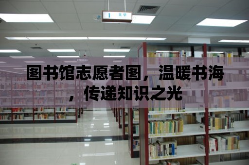 圖書館志愿者圖，溫暖書海，傳遞知識之光