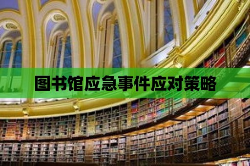 圖書館應急事件應對策略