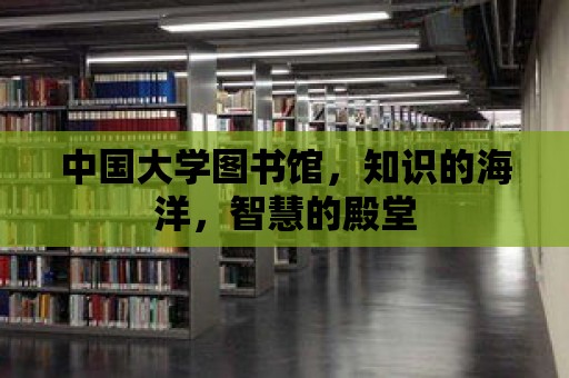 中國大學圖書館，知識的海洋，智慧的殿堂