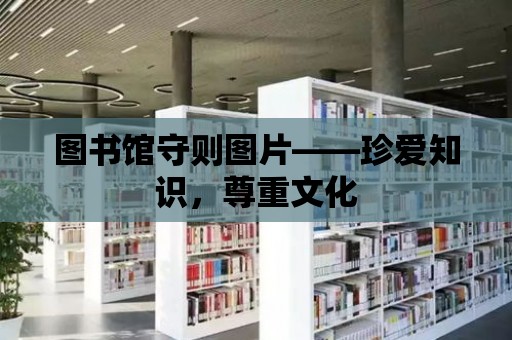 圖書館守則圖片——珍愛知識，尊重文化