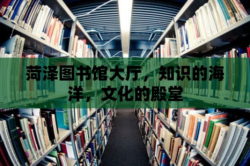 菏澤圖書館大廳，知識的海洋，文化的殿堂