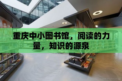 重慶中小圖書館，閱讀的力量，知識的源泉