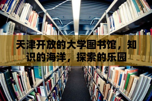 天津開放的大學(xué)圖書館，知識的海洋，探索的樂園