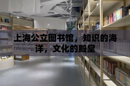 上海公立圖書館，知識(shí)的海洋，文化的殿堂