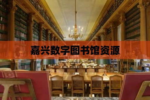 嘉興數字圖書館資源