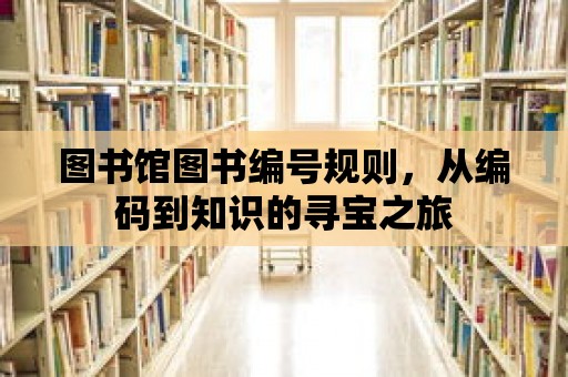 圖書館圖書編號規則，從編碼到知識的尋寶之旅