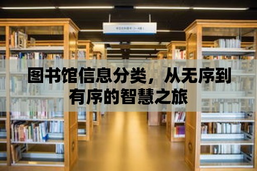 圖書館信息分類，從無序到有序的智慧之旅