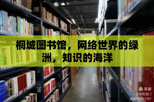 桐城圖書館，網絡世界的綠洲，知識的海洋