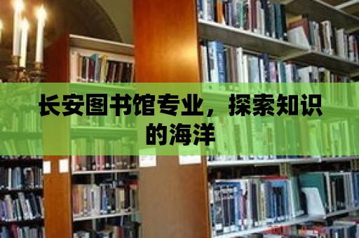 長安圖書館專業，探索知識的海洋