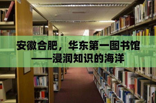 安徽合肥，華東第一圖書館——浸潤知識的海洋