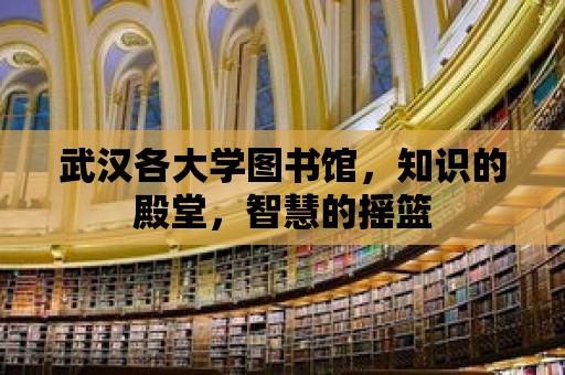 武漢各大學圖書館，知識的殿堂，智慧的搖籃